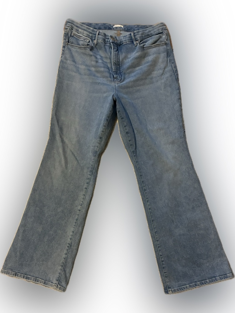 Good American Good Legs Boot Cut Jeans in Light Blue Denim sz26